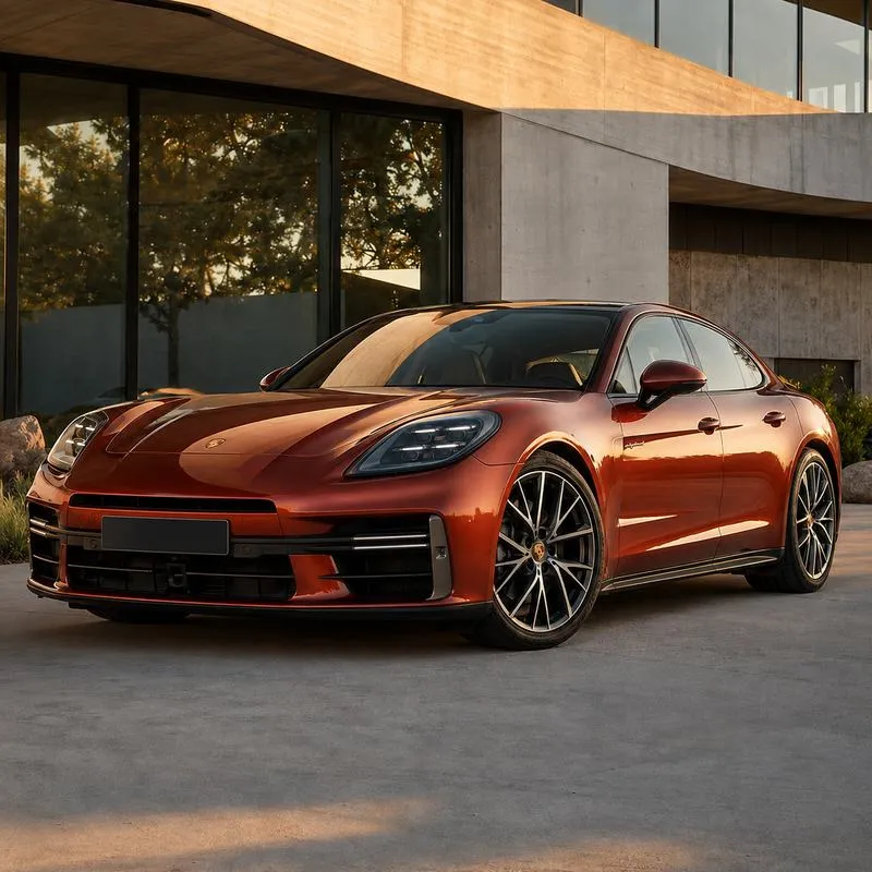 Porsche Azurite Red Vinyl Wrap — appearance reference