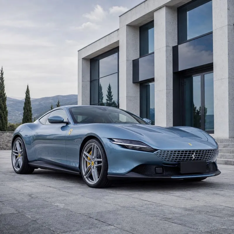 Metal Mist Blue - Ferrari Vinyl Wrap — appearance reference