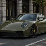 Olive Green - Porsche Vinyl Wrap 3