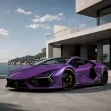 Explosion Purple - Lamborghini Vinyl Wrap 12
