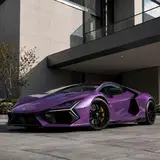 Explosion Purple - Lamborghini Vinyl Wrap 8