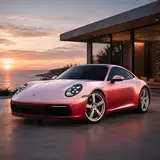 Diamond White Shift Red Vinyl Wrap 12