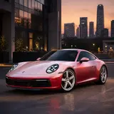 Diamond White Shift Red Vinyl Wrap 3