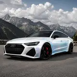 Diamond White Shift Blue Vinyl Wrap 11