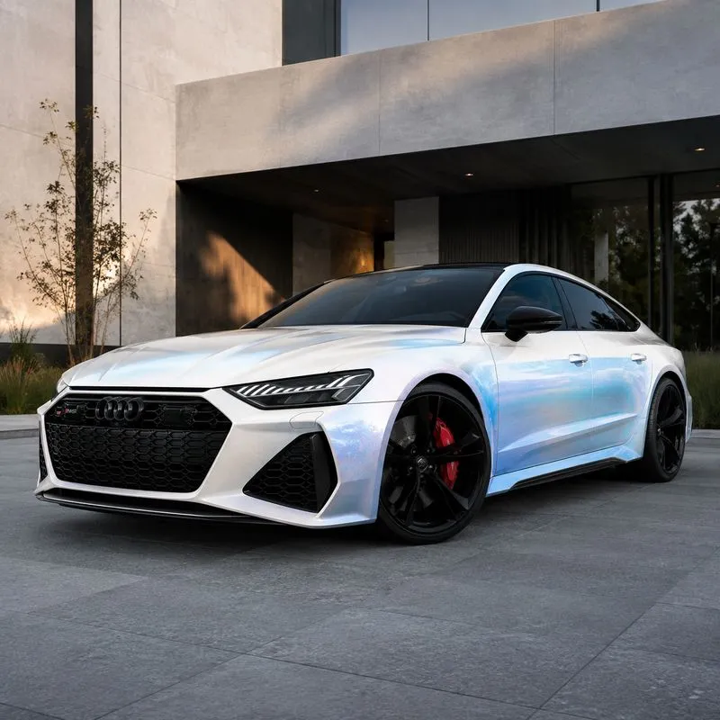 Diamond White Shift Blue Vinyl Wrap — appearance reference
