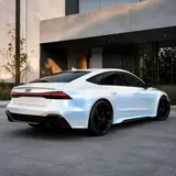 Diamond White Shift Blue Vinyl Wrap 6