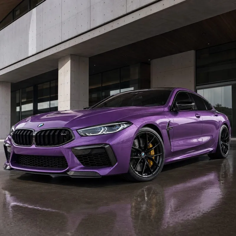 Transparent Diamond Purple Color PPF — appearance reference