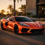 Chameleon-Gold Orange Red Vinyl Wrap 3