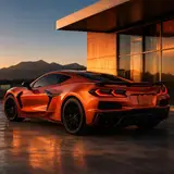 Chameleon-Gold Orange Red Vinyl Wrap 6