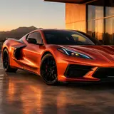 Chameleon-Gold Orange Red Vinyl Wrap 9