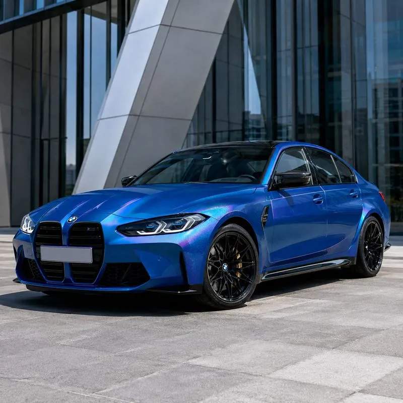 Aurora Diamond Blue Color PPF — appearance reference