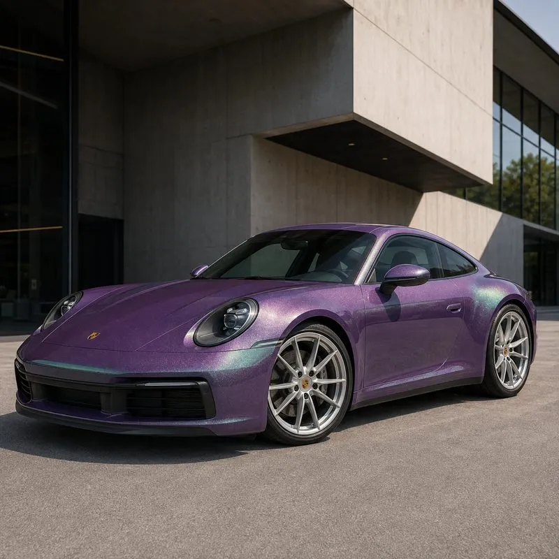 Aurora Diamond - Green Purple Vinyl Wrap — appearance reference
