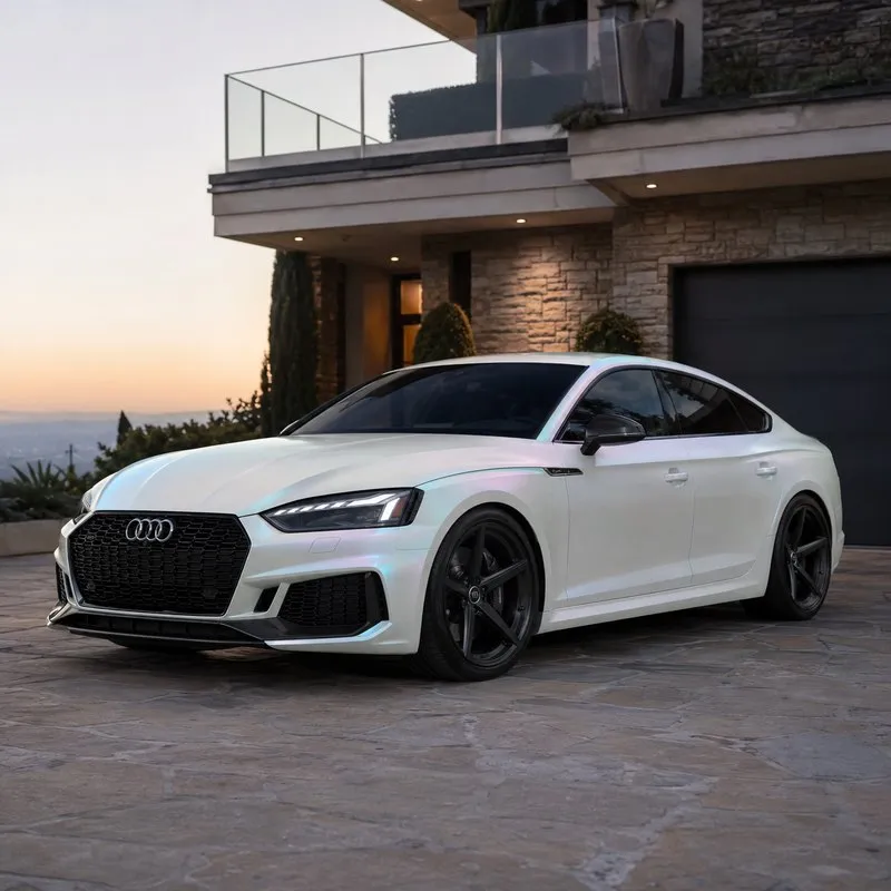 Ultra-Matte Lridescent Dawn White Vinyl Wrap — appearance reference