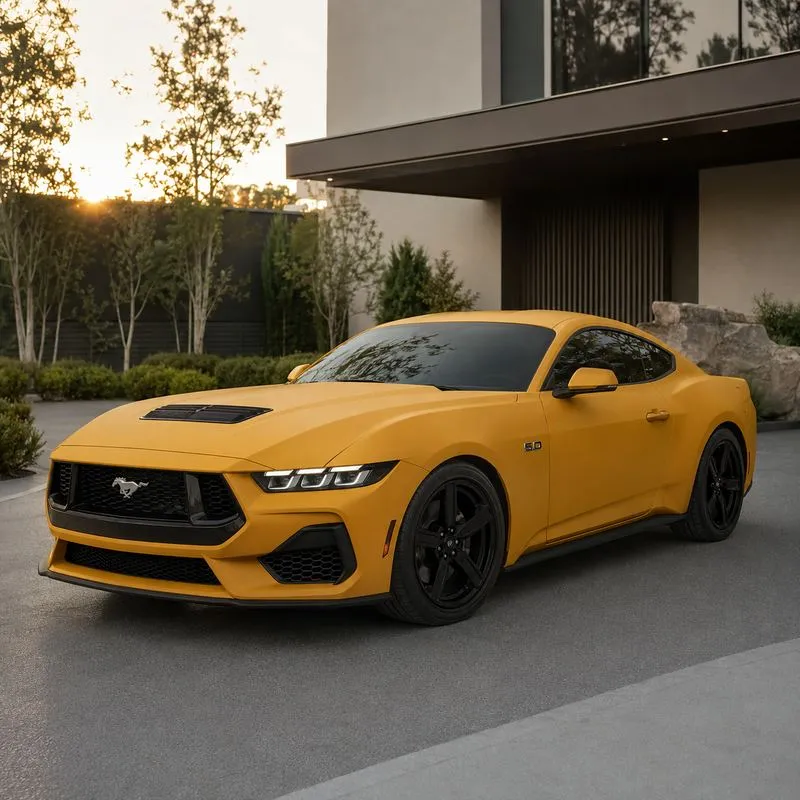 Matte Maple Leaf Yellow Vinyl Wrap — appearance reference