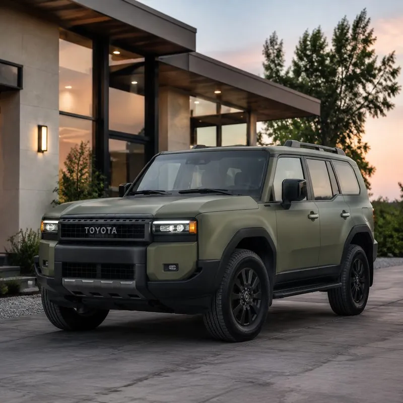 Ultra-Matte Khaki Green Vinyl Wrap — appearance reference
