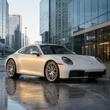 Satin White To Diamond Gold Chameleon Color PPF 3