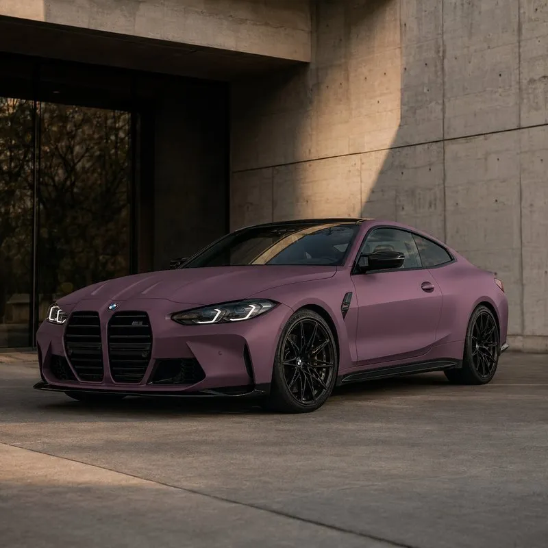 Ultra-Matte Beetroot Purple Color PPF — appearance reference