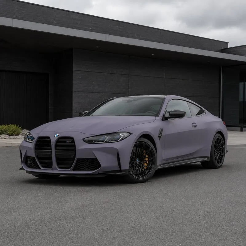 Ultra-Matte Misty Grey-Purple Color PPF — appearance reference