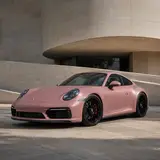 Matte Liquid Metal Shell Pink vehicle appearance reference