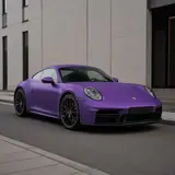 Ultra Matte Electroplated Purple Vinyl Wrap 3
