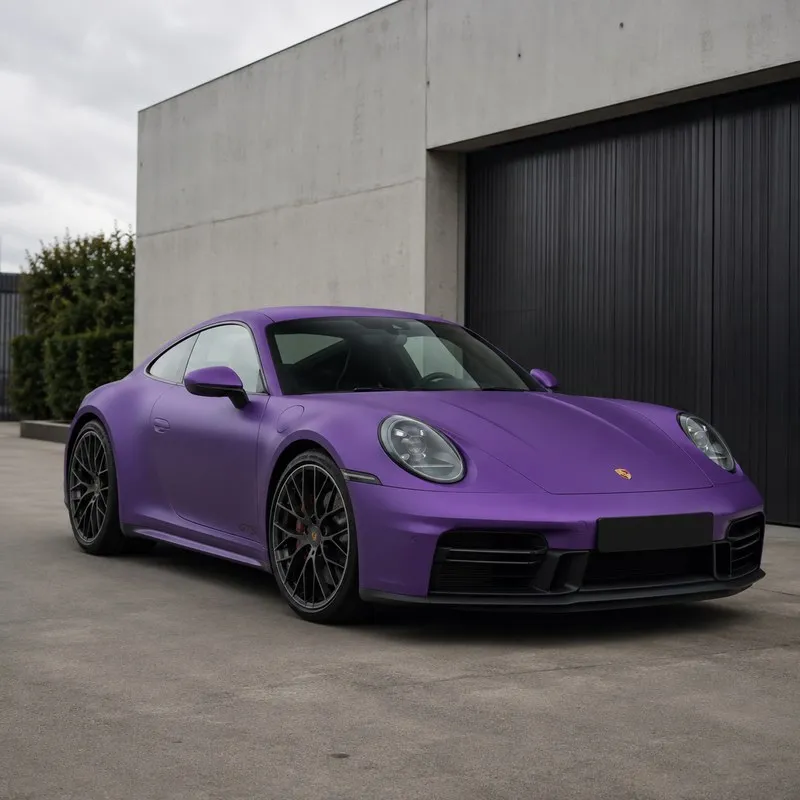 Ultra Matte Electroplated Purple Vinyl Wrap — appearance reference