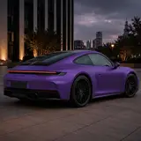 Ultra Matte Electroplated Purple Vinyl Wrap 6