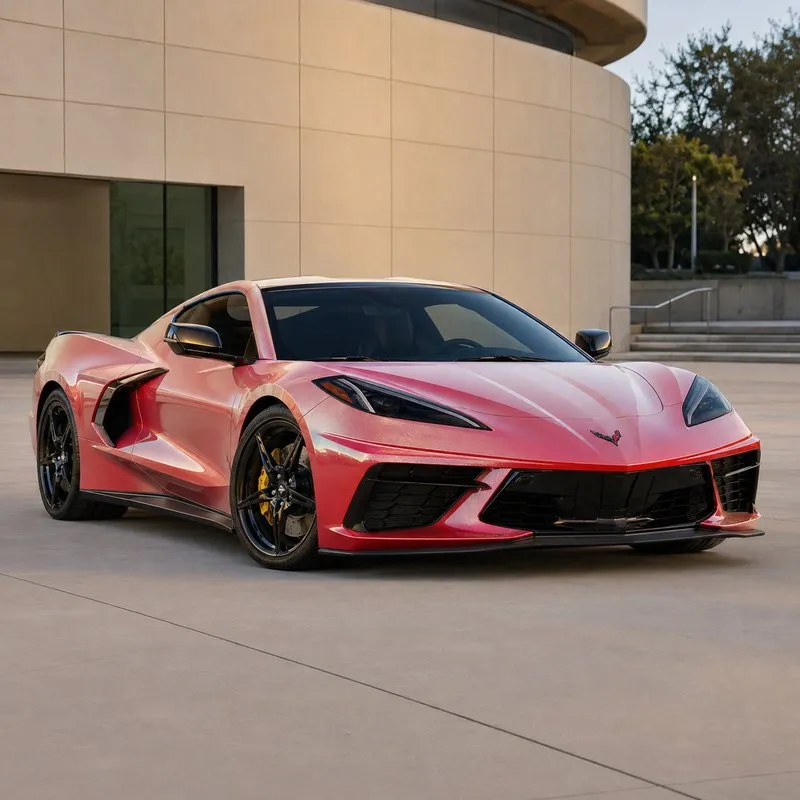 Satin white turns into diamond red Vinyl Wrap — appearance reference