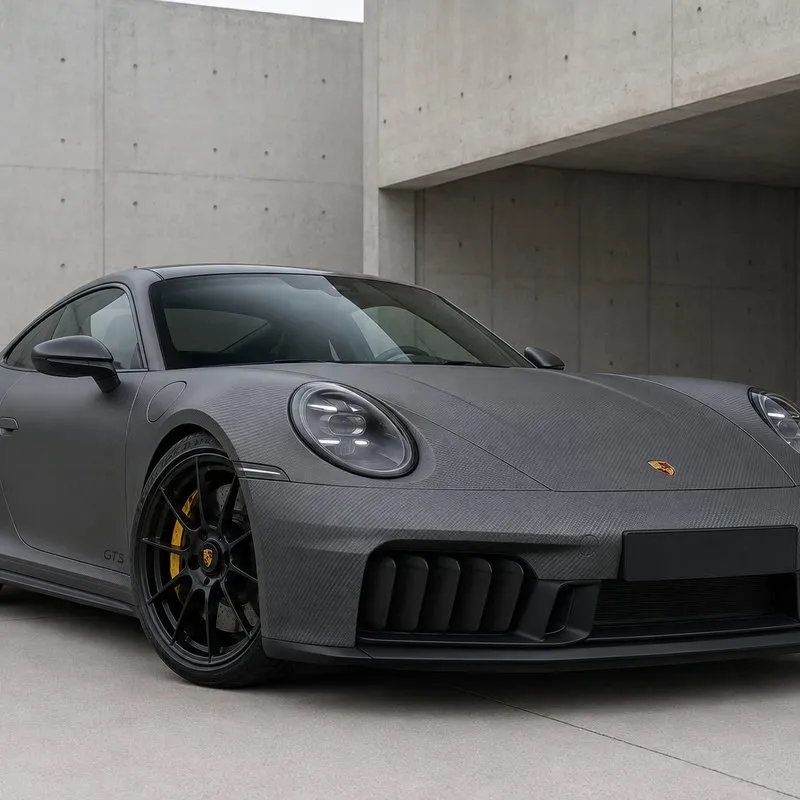 Matte carbon fiber Vinyl Wrap — appearance reference