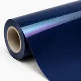 Laser Carbon Fiber Deep Blue film roll reference