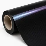 Laser Carbon Fiber Black film roll reference