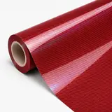 Laser Carbon Fiber Red Vinyl Wrap 4