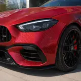 Laser Carbon Fiber Red Vinyl Wrap 8